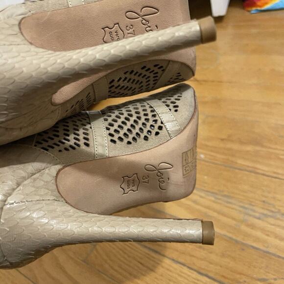 JOIE Shari Basic Buff Leather Stiletto Peep Toe EU Size 37 / US Size 6.5 - Picture 8 of 10